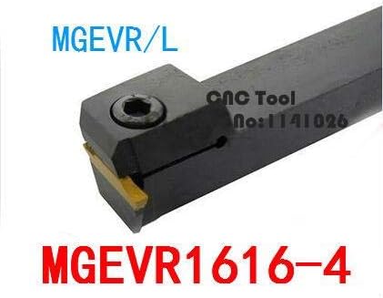 FINCOS MGEVR1616-4 / MGEVL1616-4 tokarski alati za prorezivanje 16 * 16 * 100mm 4.0 širina vanjski držač alata za struganje CNC tokarski