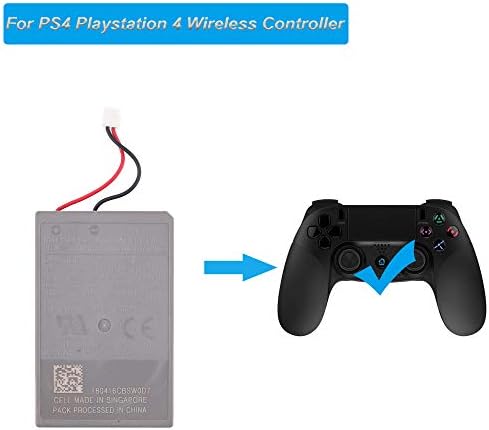 Nova zamjenska baterija LIP1522 kompatibilna sa PS4 Playstation 4 bežičnim kontrolerom PS4 Dualshock 4 V2(veliki utikač)