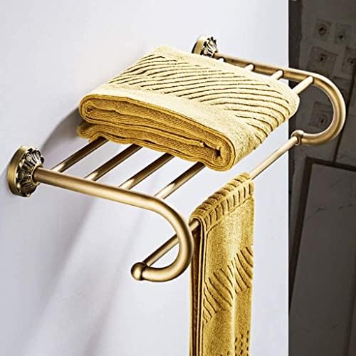 - retro mesingani ručnik za kupanje, multifunkcijski metalni pribor za ukrašavanje metala Kućanski dvostruki sloj kupaonica ručnik