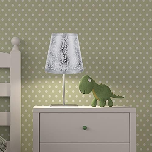 SOLUSTER LAMP SHADE Classic Moderna platna bubanj svjetiljka za stolnu lampu Noćni lampica za podne lampe za dnevnu sobu Srebrna