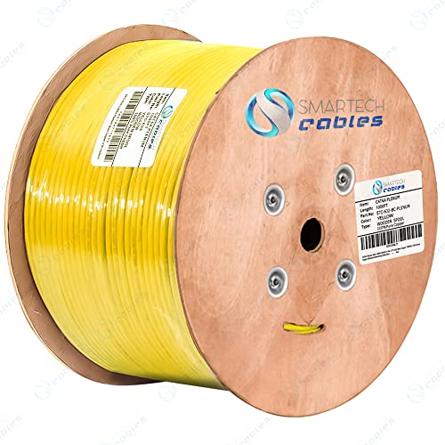 Cat6a plenum kabl - 1000ft, 23 AWG - certificirani čvrsti goli bakar CAT6A kabel 1000FT - nezaštićeni upleteni par CAT6A skupni