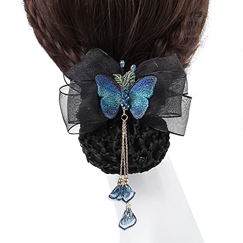 Klip za kosu Bun Sniood HairBips Poklopac Net Bowknot Ponytail Clip Leptir Flower Spring Clips Professional Steardess Hotelska medicinska