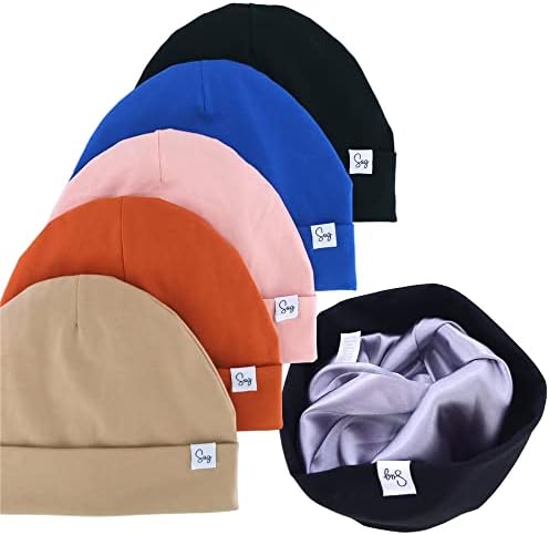 Jersey Beanie Hat za novorođene dječje dječje djevojke svilenkasti satenski obloženi šeširi BONNET mališani dječji dječji kapice