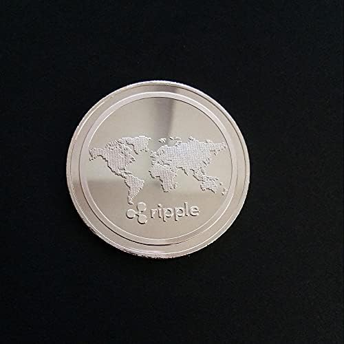 1pcs Commorativni novčić pozlaćen srebrni novčić Ripple Virtual Coin Ripple CryptoCurrency 2021 Limited Edition kovanica sa zaštitnim