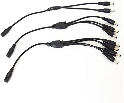 Davitu Električna oprema - DC Power Jack 1 Ženska do 2/3/4 Adapter za razdjelnik muških utikača RGB RGBW kabel za priključak za CCTV